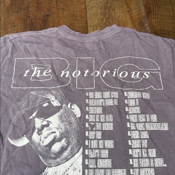 The Notorious B.I.G. Band Tee Distressed size small - Picture 7 of 8